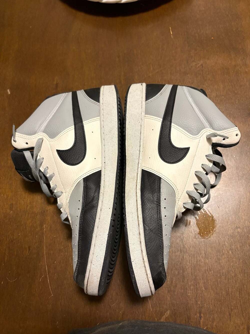 Nike Court Vision Mid Next Nature Light Smoke Grey Black Sail Size 11.5